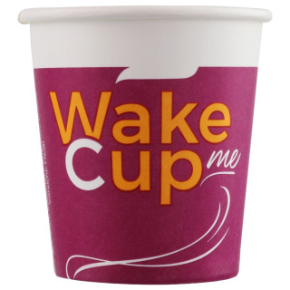 HB62-120-0733 Tek kullanımlık karton bardak "Wake Me Cup" 4 oz (100 ml)