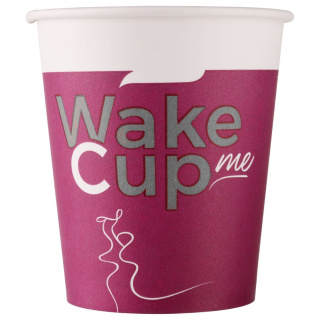HB72-205-0736 Tek kullanımlık karton bardak "Wake Me Cup" 7 oz (180 ml)