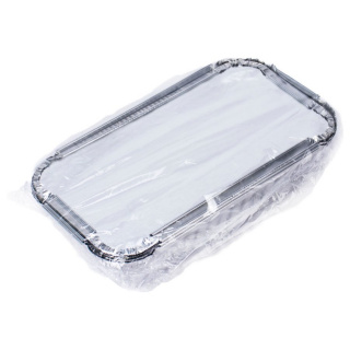 R13L-CA-3FDN Set of paper baking moulds 3 pcs. with lids 206x113x48 mm, 685&nbsp;ml