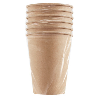 HB90-430-K-6 Tek kullanımlık karton bardak kraft 12 oz (300&nbsp;ml)