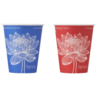 HB70-180-109905 Tek kullanımlık karton bardak "Lotus" 6 oz (150&nbsp;ml)