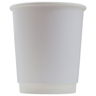 DW80-280-0000 Tek kullanımlık çift cidarlı karton bardak beyaz 8 oz (250&nbsp;ml)