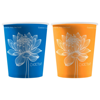 HB80-280v-128488 Tek kullanımlık karton bardak "Lotus" 8 oz (250&nbsp;ml)