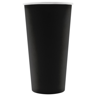 HB90-630-112620 Tek kullanımlık karton bardak siyah 18 oz (500&nbsp;ml)