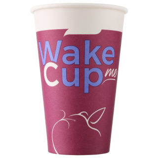 HB80-340-0738 Otomat için tek kullanımlık karton bardak "Wake Me Cup" 12 oz (300 ml)