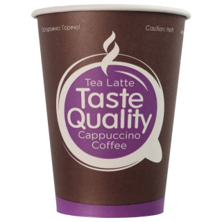 HB90-430-0058 Tek kullanımlık karton bardak "Taste Quality" 12 oz (300&nbsp;ml)