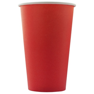 HB90-530-1027 Tek kullanımlık karton bardak kırmızı 16 oz (400&nbsp;ml)