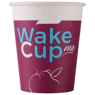 HB70-195-0735 Tek kullanımlık karton bardak "Wake Me Cup" 6 oz (165 ml)