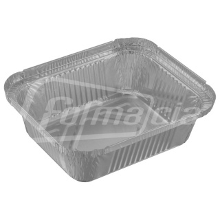 R28L Alüminyum Kase, üst 144x119, alt 109x84, yükseklik 40 mm