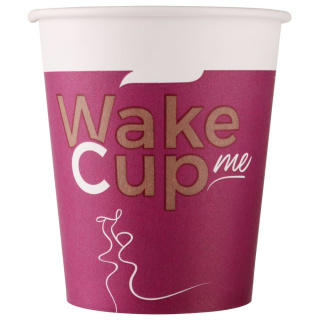 HB80-280-0737 Tek kullanımlık karton bardak "Wake Me Cup" 8 oz (250 ml)