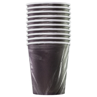HB80-280-10-0458 Tek kullanımlık karton bardak "Formacia Siyah" 8 oz (250&nbsp;ml)