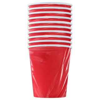 HB80-280-10-0496 Tek kullanımlık karton bardak "Formacia Kırmızı" 8 oz (250&nbsp;ml)