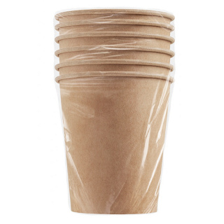 HB80-280-K-6 Tek kullanımlık karton bardak kraft 8 oz (250&nbsp;ml)