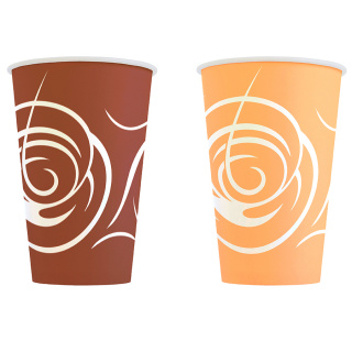 HB73-260-124210 Otomat için tek kullanımlık karton bardak "Crema" 8 oz (230&nbsp;ml)
