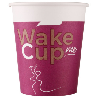 HB80-280-0737 Tek kullanımlık karton bardak "Wake Me Cup" 8 oz (250 ml)