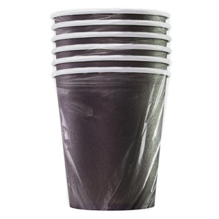 HB80-280-6-0458 Tek kullanımlık karton bardak "Formacia Siyah" 8 oz (250&nbsp;ml)