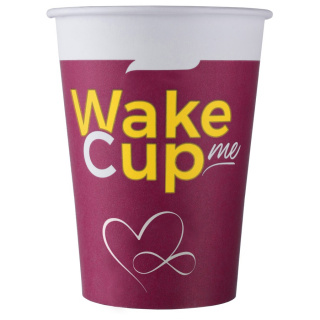 HB70-210-1196 Tek kullanımlık karton bardak "Wake Me Cup" 7 oz (200 ml)