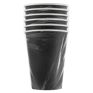 HB90-430-6-0459 Tek kullanımlık karton bardak "Formacia Siyah" 12 oz (300&nbsp;ml)