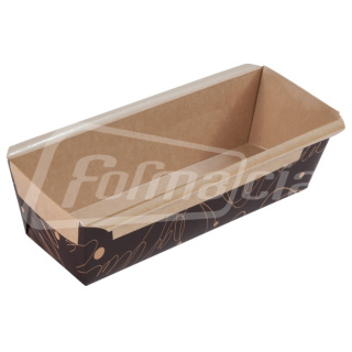 RP198LB Dikdörtgen Kek Kalıbı açık kahverengi, 100х220, 65х198, 62 mm